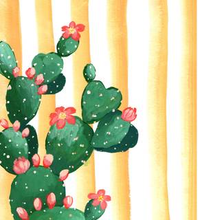 Prickly pear wallpaper
