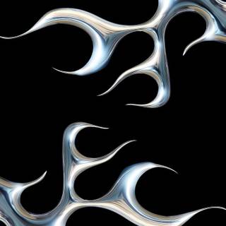 Chrome tribal wallpaper