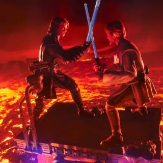 Anakin vs Obi Wan PS5 wallpaper