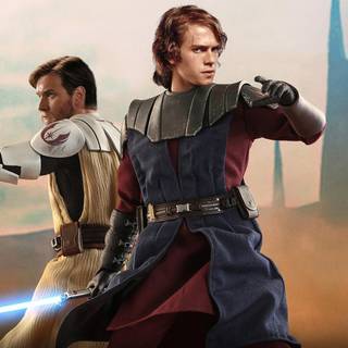 Anakin vs Obi Wan PS5 wallpaper