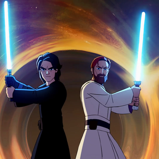 Anakin vs Obi Wan PS5 wallpaper