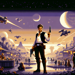 Star Wars pixel wallpaper