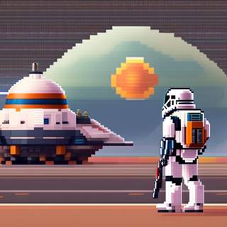 Star Wars pixel wallpaper