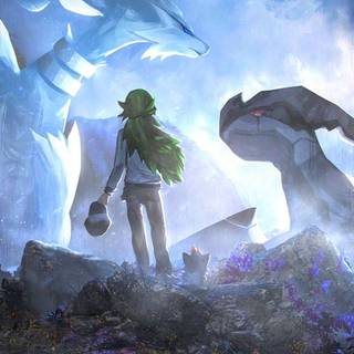 Zekrom and Reshiram wallpaper