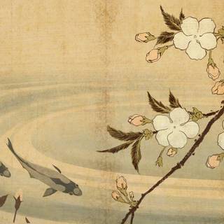 Vintage Japanese wallpaper