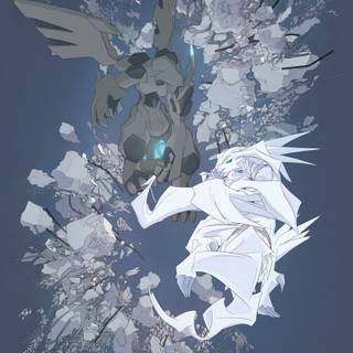 Zekrom and Reshiram wallpaper