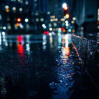 Blurred city wallpaper