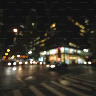 Blurred city wallpaper