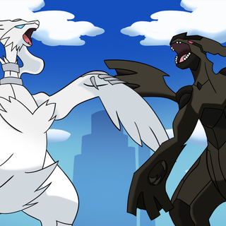 Zekrom and Reshiram wallpaper