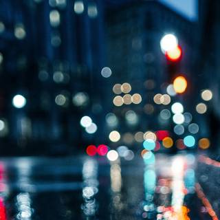 Blurred city wallpaper