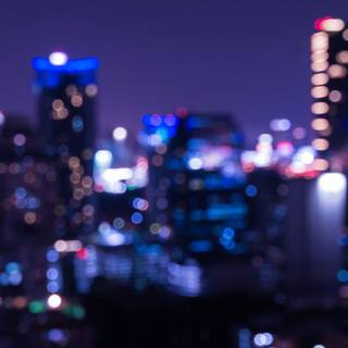 Blurred city wallpaper