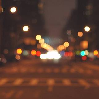 Blurred city wallpaper