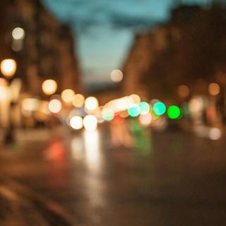 Blurred city wallpaper