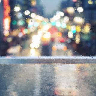 Blurred city wallpaper