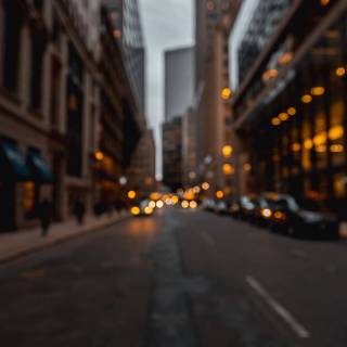 Blurred city wallpaper