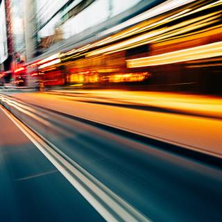 Blurred city wallpaper