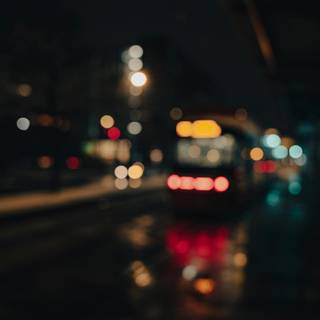 Blurred city wallpaper