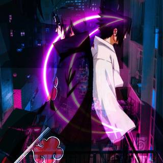 Neon Itachi wallpaper