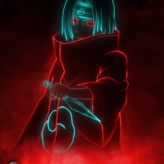 Neon Itachi wallpaper