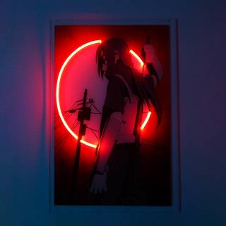 Neon Itachi wallpaper
