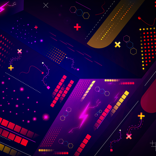 Geometric abstract wallpaper