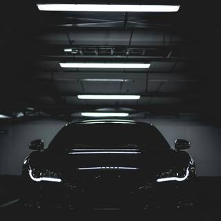 Dark theme car wallpaper