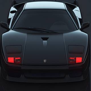 Dark theme car wallpaper