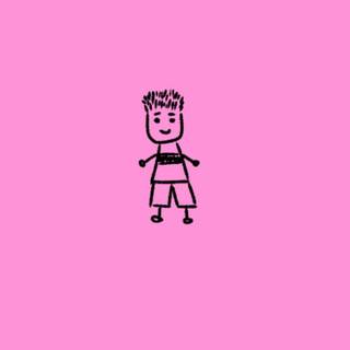 Boy pink wallpaper