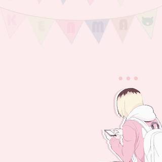 Boy pink wallpaper