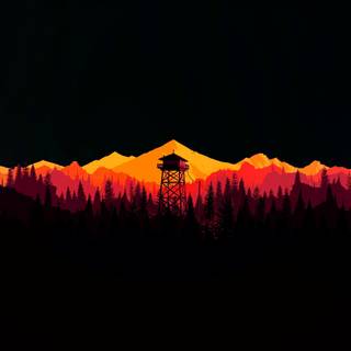 Firewatch oled wallpaper