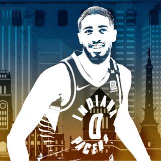 Tyrese Haliburton desktop wallpaper