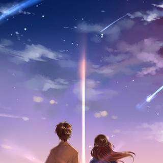 Your Name anime iPhone wallpaper