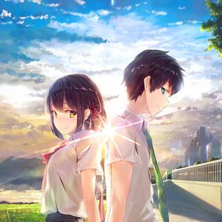 Your Name anime iPhone wallpaper