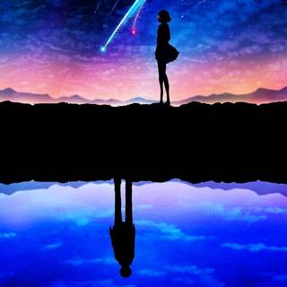 Your Name anime iPhone wallpaper