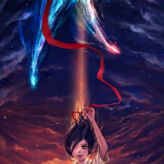 Your Name anime iPhone wallpaper