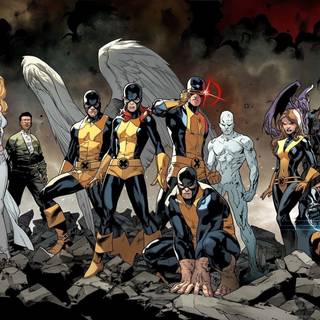 The Uncanny X-Men and The New Teen Titans wallpaper