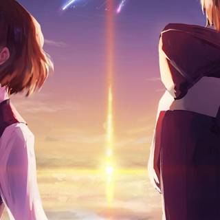 Your Name anime iPhone wallpaper