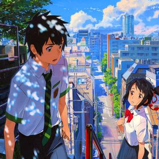 Your Name anime iPhone wallpaper