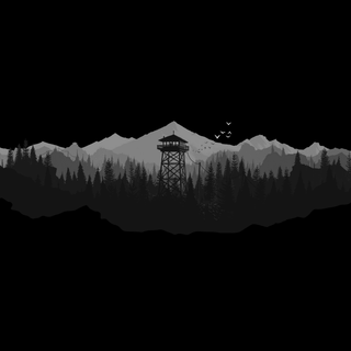 Firewatch black wallpaper