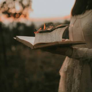 Reading book wallpaper