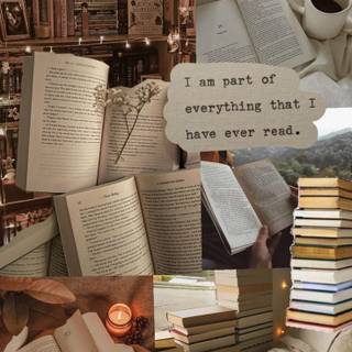 Reading book wallpaper