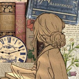 Reading book wallpaper