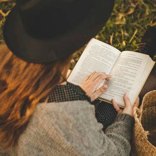 Reading book wallpaper