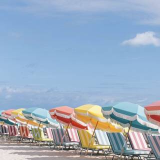 Beach umbrella wallpaper