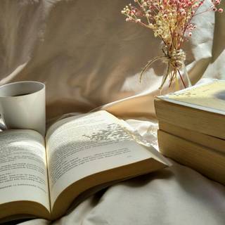 Reading book wallpaper