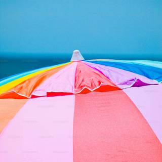 Beach umbrella wallpaper