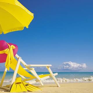 Beach umbrella wallpaper