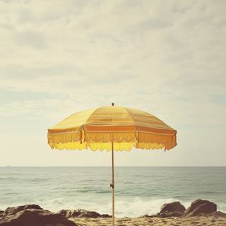 Beach umbrella wallpaper