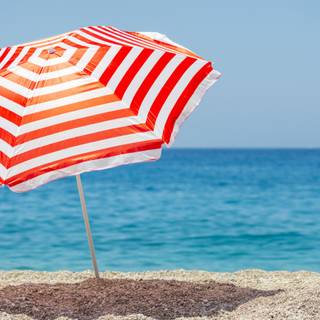 Beach umbrella wallpaper