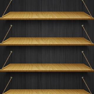 Empty shelves wallpaper